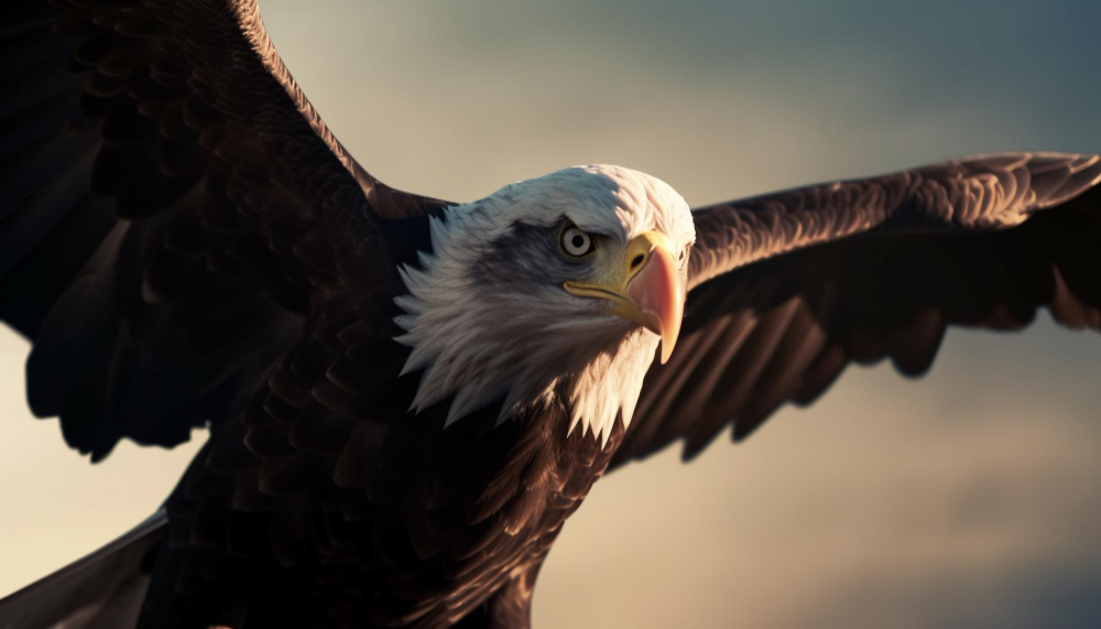 Bird of prey with white head